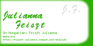 julianna feiszt business card